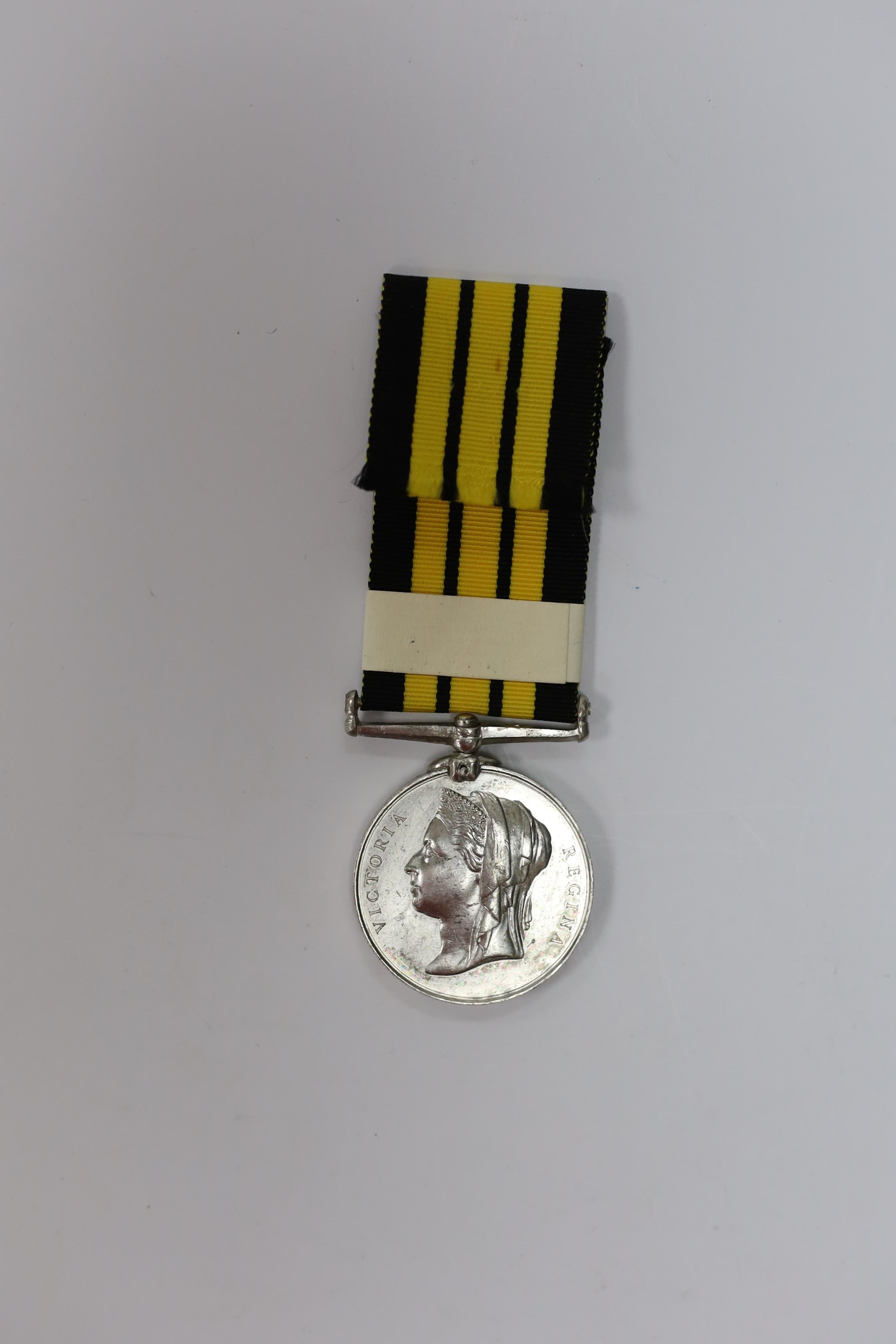 An Ashantee Medal 1874 to 1624 Pte E.Moon 2/W.I.Regt.